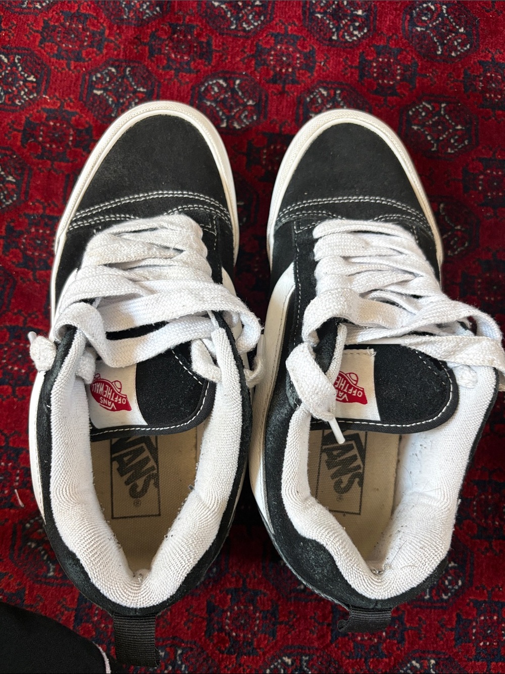 Vans Black and White Classic Low-Top Skate Shoes